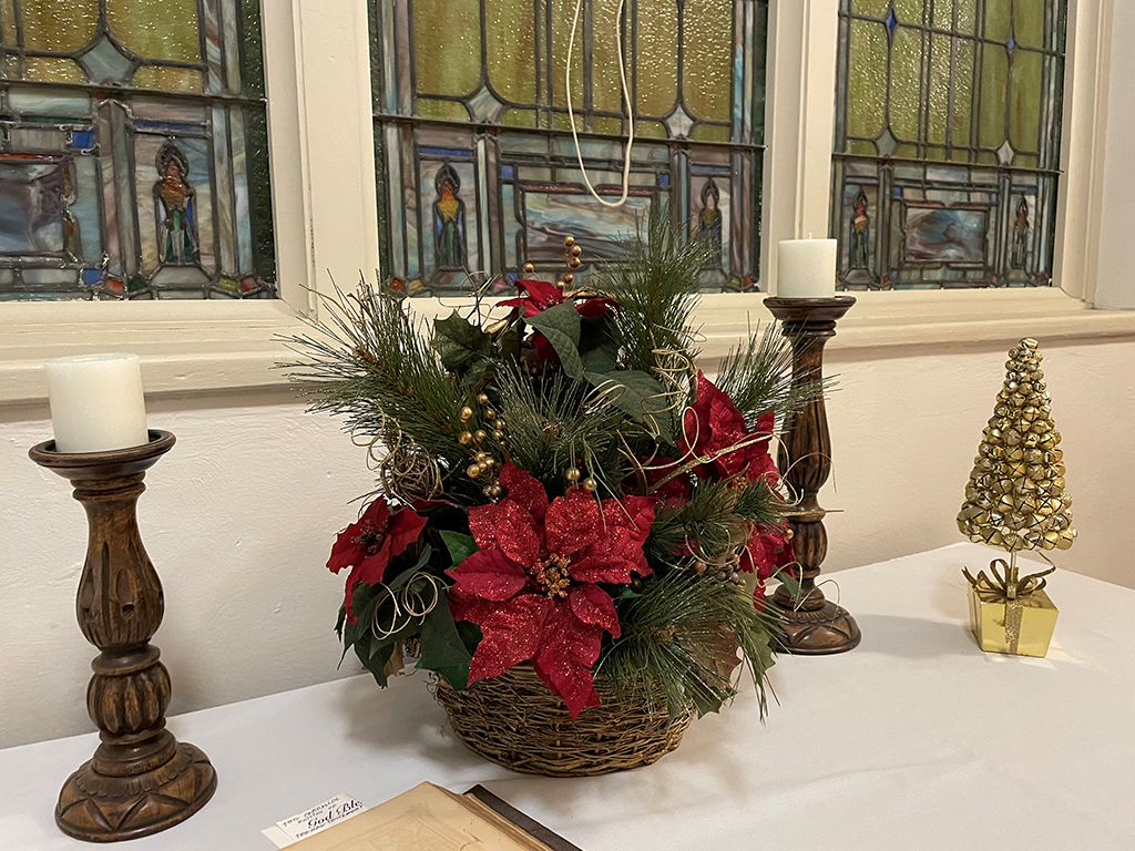 Christmas decorations at ESUMC